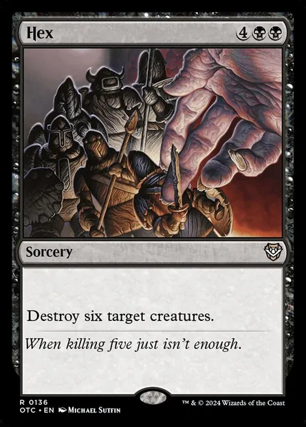 Hex, Magic card OTC 136 — Outlaws of Thunder Junction Commander set