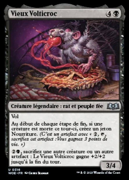 Vieux Volticroc, carte Magic WOE 316 — extension Wilds of Eldraine