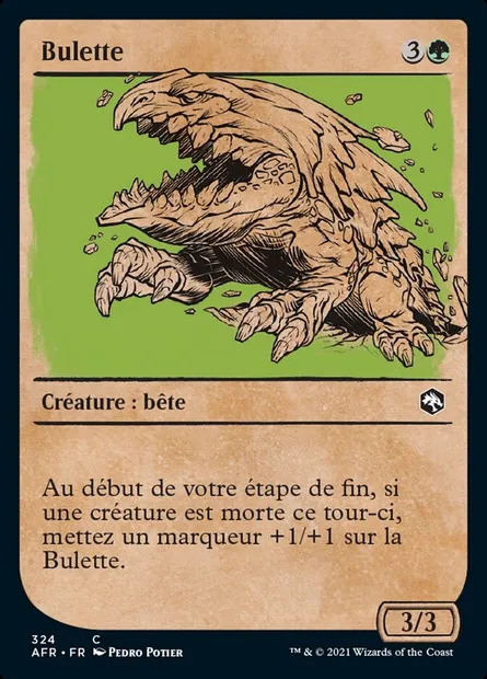 Bulette, carte Magic AFR 324 — extension Forgotten Realms: Aventures dans les Royaumes Oubliés