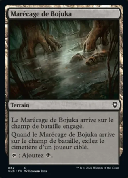 Marécage de Bojuka, carte Magic CLB 882 — extension Commander Légendes : la bataille de la Porte de Baldur