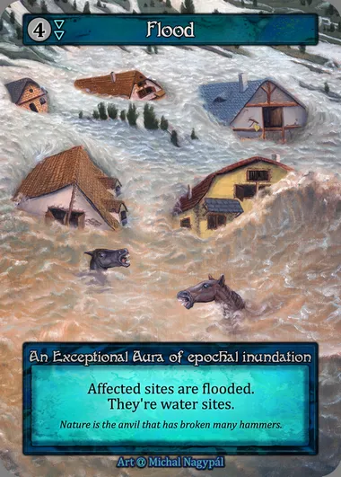 Flood, Sorcery card ALP 279 — Alpha set