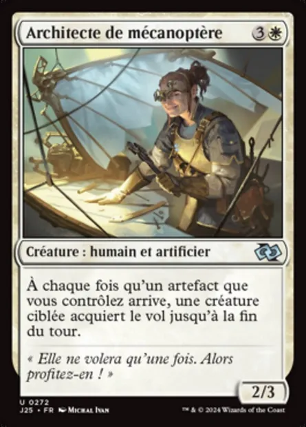 Architecte de mécanoptère, carte Magic J25 272 — extension Foundations Jumpstart