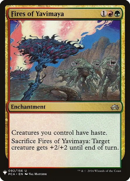 Feux de la Yavimaya, carte Magic PLST PCA-92 — extension The List