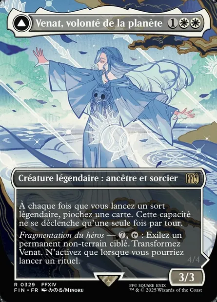 Venat, Heart of Hydaelyn // Hydaelyn, the Mothercrystal, carte Magic FIN 329 — extension Final Fantasy