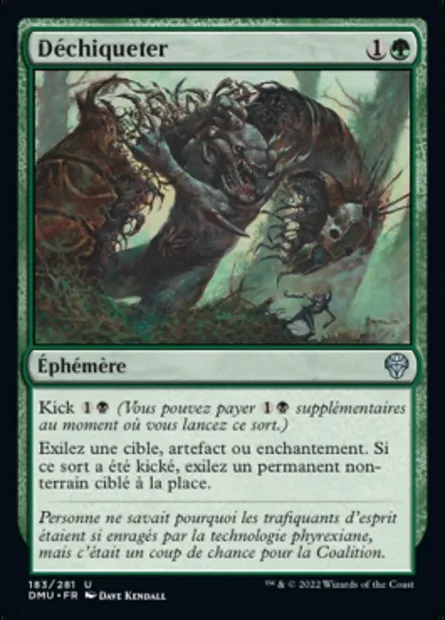 Déchiqueter, carte Magic DMU 183 — extension Dominaria Uni