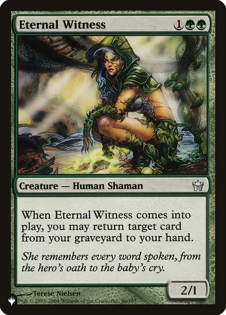 Eternal Witness, Magic card PLST 5DN-86 — The List set