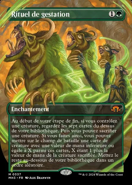 Rituel de gestation, carte Magic MH3 337 — extension Modern Horizons 3