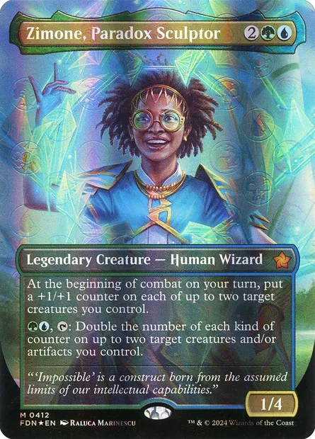 Zimone, Paradox Sculptor, Magic card FDN 412 — Foundations set