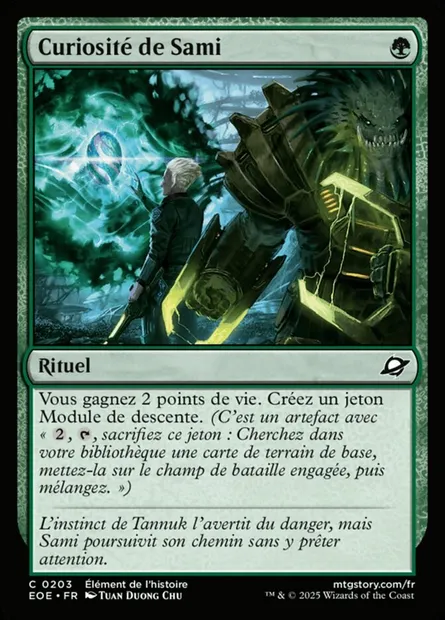 Curiosité de Sami, carte Magic EOE 203 — extension Edge of Eternities