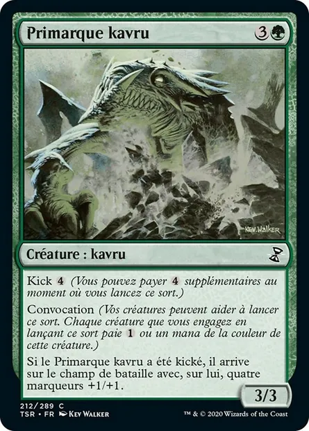 Primarque kavru, carte Magic TSR 212 — extension Spirale Temporelle Remastered