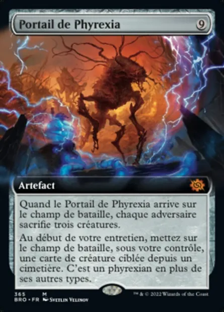 Portail de Phyrexia, carte Magic BRO 365 — extension La Guerre Fratricide