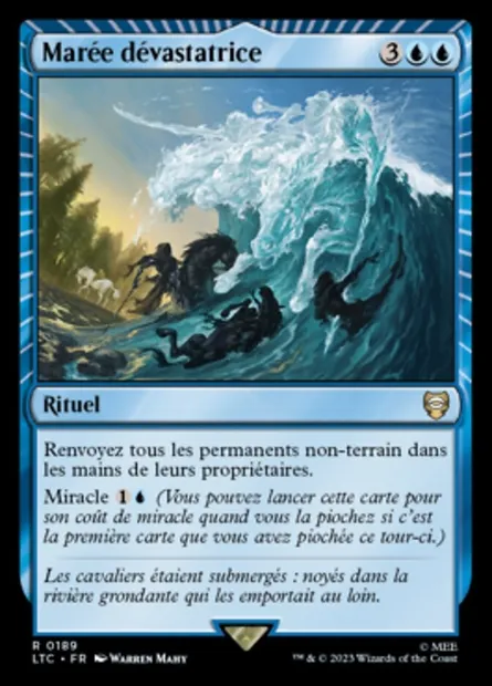 Marée dévastatrice, carte Magic LTC 189 — extension Tales of Middle-earth Commander