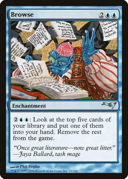 Browse, Magic card CST 25 — Coldsnap Theme Decks set