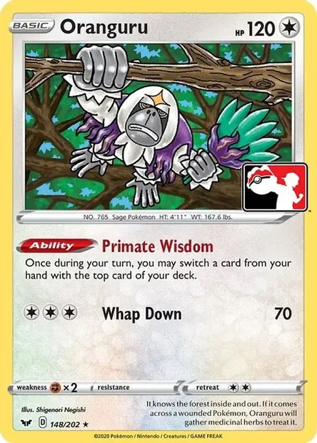 Oranguru, Pokémon card PPS 148-2 — Play! Pokémon Prize Pack Series set