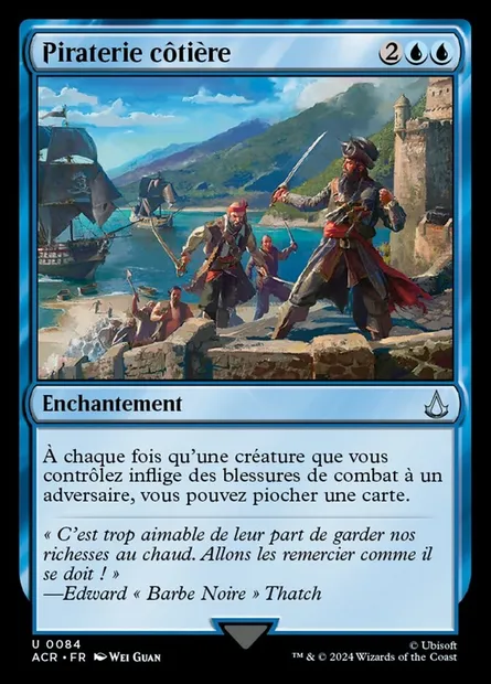 Piraterie côtière, carte Magic ACR 84 — extension Assassin's Creed