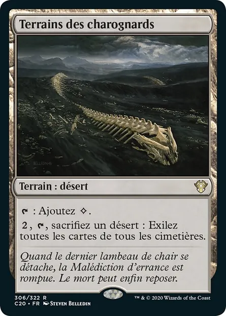 Terrains des charognards, carte Magic C20 306 — extension Commander 2020