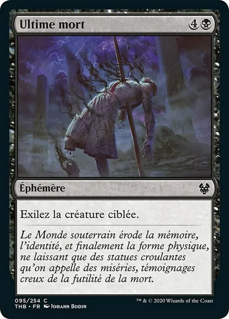 Ultime mort, carte Magic THB 95 — extension Theros Beyond Death