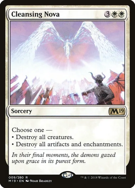 Cleansing Nova, Magic card M19 9 — Core Set 2019 set