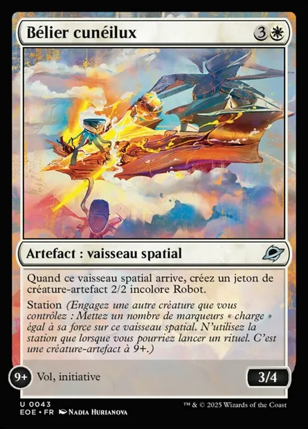 Bélier cunéilux, carte Magic EOE 43 — extension Edge of Eternities
