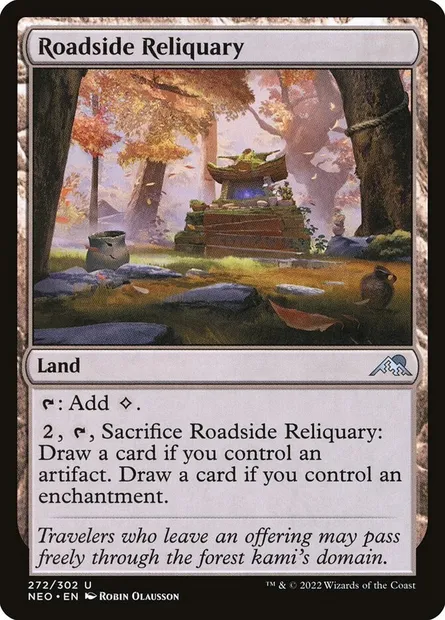Roadside Reliquary, Magic card NEO 272 — Kamigawa: Neon Dynasty set