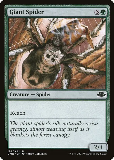 Giant Spider, Magic card DMR 163 — Dominaria Remastered set