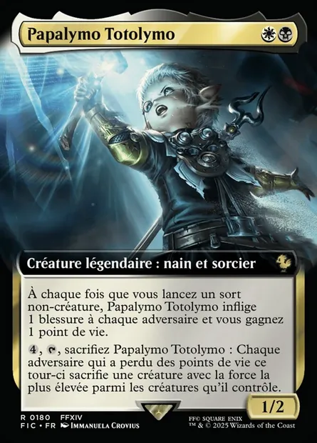 Papalymo Totolymo, carte Magic FIC 180 — extension Final Fantasy Commander