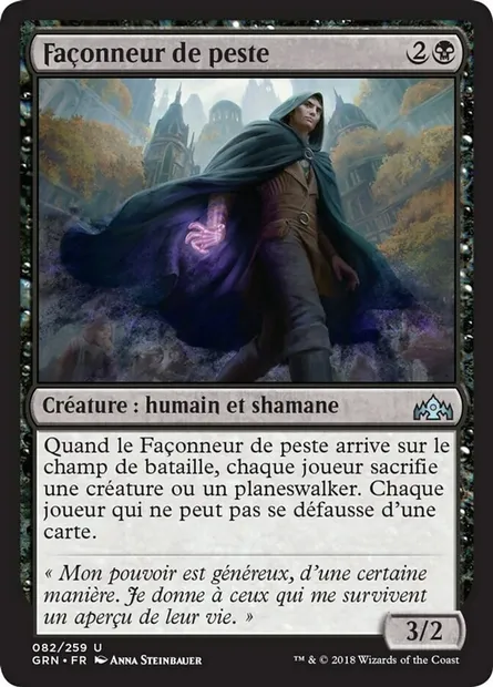 Façonneur de peste, carte Magic GRN 82 — extension Les Guildes de Ravnica