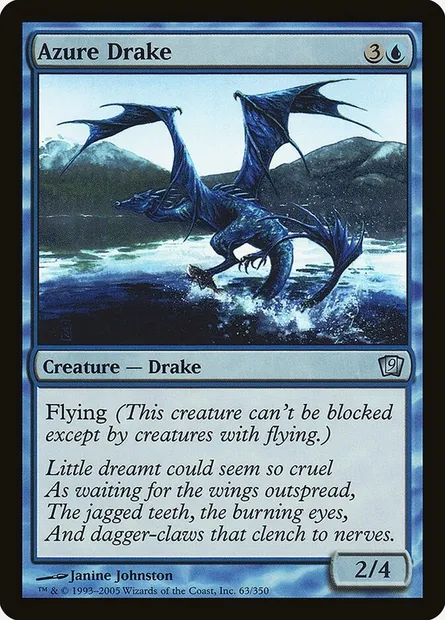 Azure Drake, Magic card 9ED 63★ — Ninth Edition set