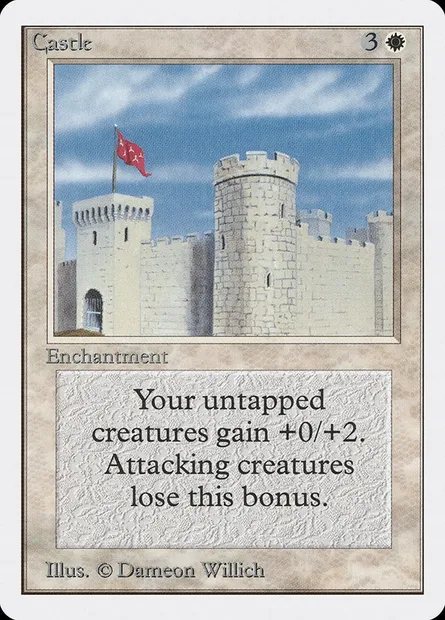 Château fort, carte Magic 2ED 9 — extension Unlimited Edition