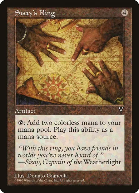 Sisay's Ring, Magic card VIS 154 — Visions set