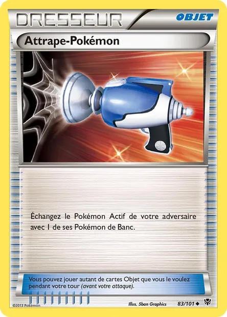 Attrape-Pokémon, carte Pokémon PLB 83 — extension Explosion Plasma