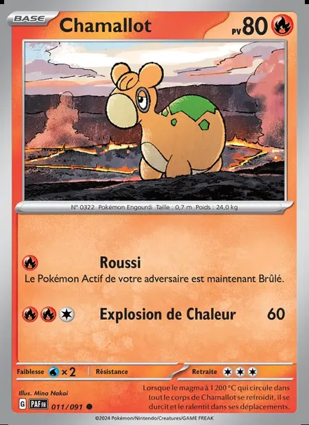Chamallot, carte Pokémon PAF 011 — extension Destinées de Paldea