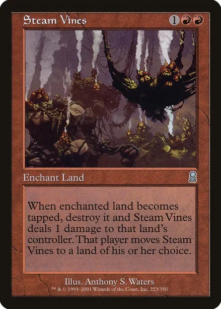 Steam Vines, Magic card ODY 223 — Odyssey set