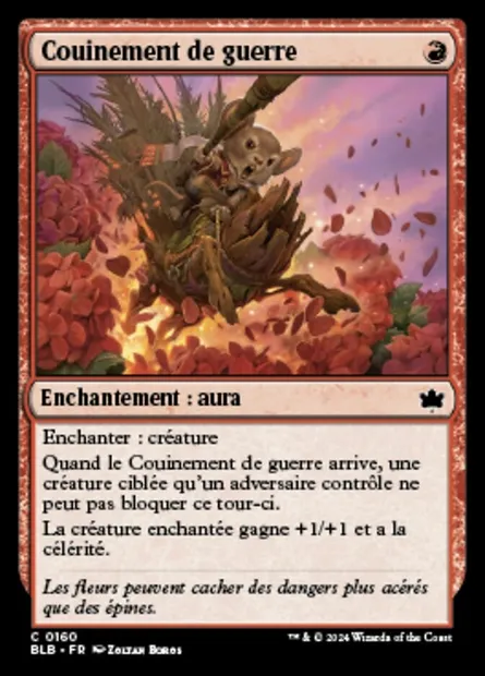 Couinement de guerre, carte Magic BLB 160 — extension Bloomburrow