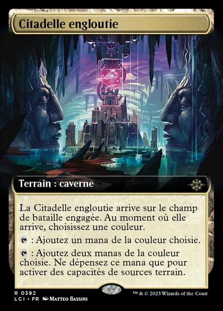 Citadelle engloutie, carte Magic LCI 392 — extension The Lost Caverns of Ixalan