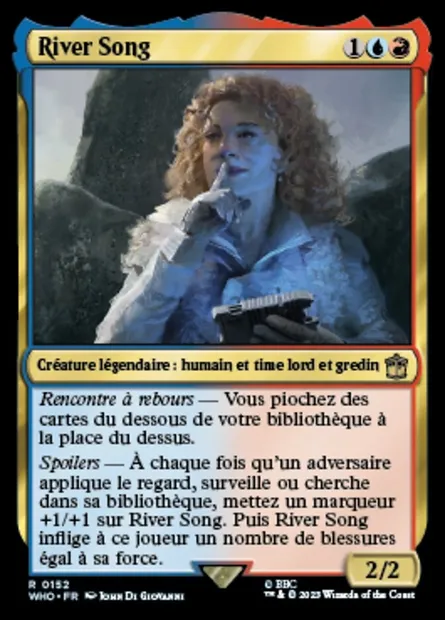 River Song, carte Magic WHO 152 — extension Doctor Who