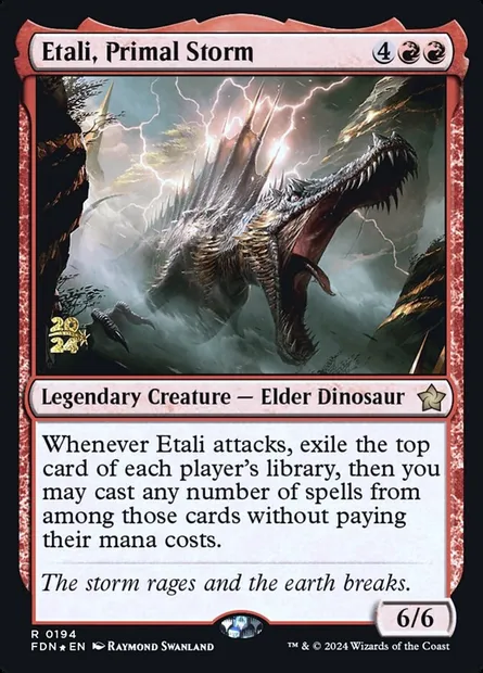 Etali, Primal Storm, Magic card PFDN 194s — Foundations Promos set