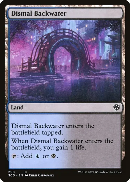Dismal Backwater, Magic card SCD 298 — Starter Commander Decks set