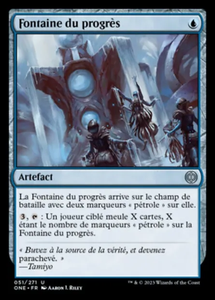 Fontaine du progrès, carte Magic ONE 51 — extension Tous Phyrexians