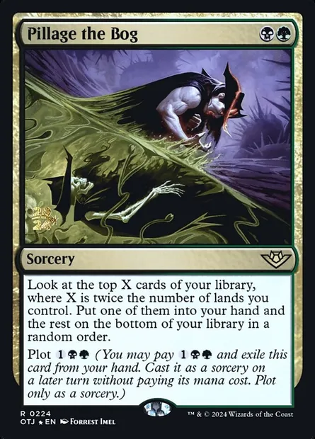Pillage the Bog, Magic card POTJ 224s — Outlaws of Thunder Junction Promos set