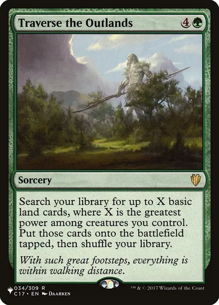 Traverse the Outlands, Magic card PLST C17-34 — The List set