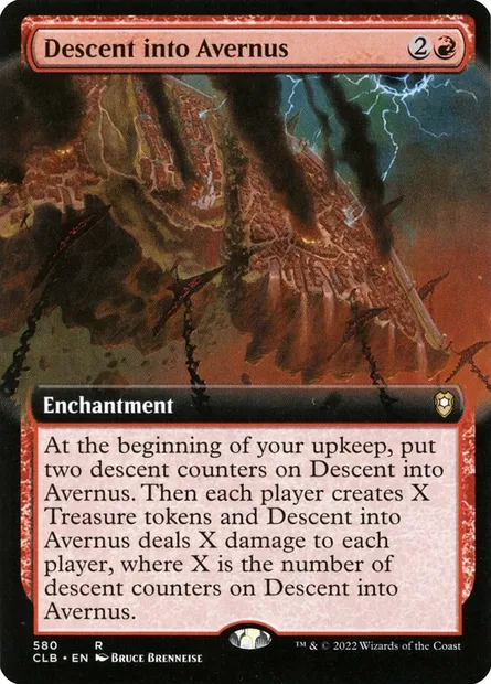 Descent into Avernus, Magic card CLB 580 — Commander Legends: Battle for Baldur's Gate set