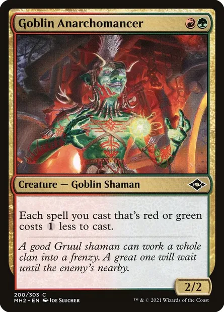 Goblin Anarchomancer, Magic card MH2 200 — Modern Horizons 2 set