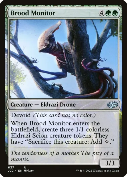 Brood Monitor, Magic card J22 637 — Jumpstart 2022 set
