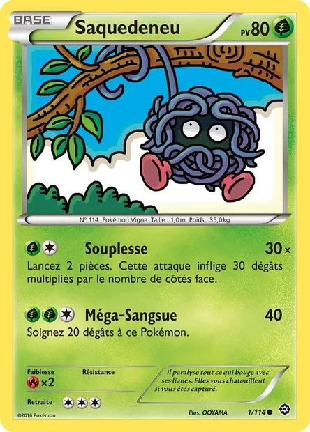 Saquedeneu, carte Pokémon STS 1 — extension Offensive Vapeur