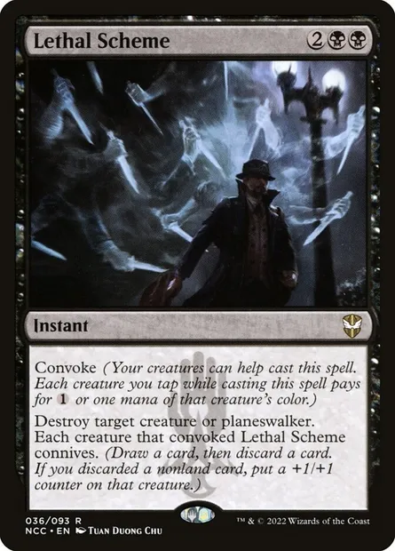 Lethal Scheme, Magic card NCC 36 — New Capenna Commander set