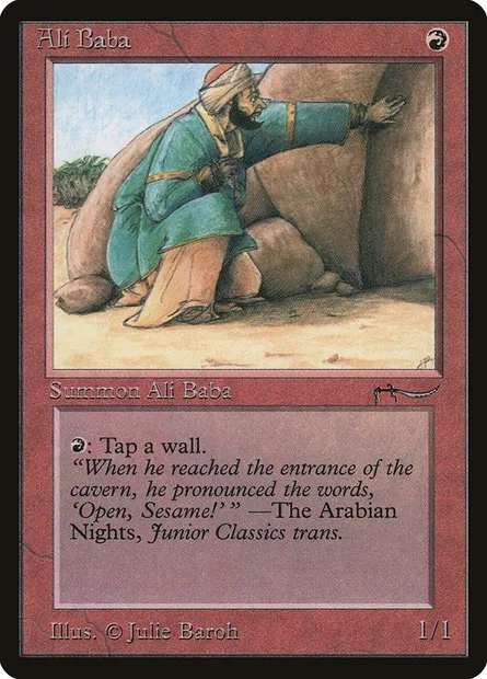 Ali Baba, Magic card ARN 35 — Arabian Nights set