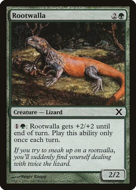 Rootwalla, Magic card 10E 293 — Tenth Edition set