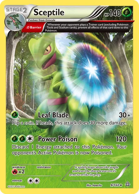 Sceptile, Pokémon card PRC 9 — Primal Clash set