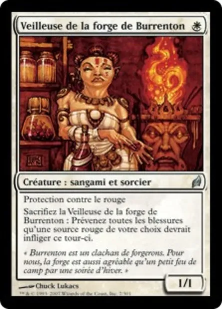 Veilleuse de la forge de Burrenton, carte Magic LRW 7 — extension Lorwyn